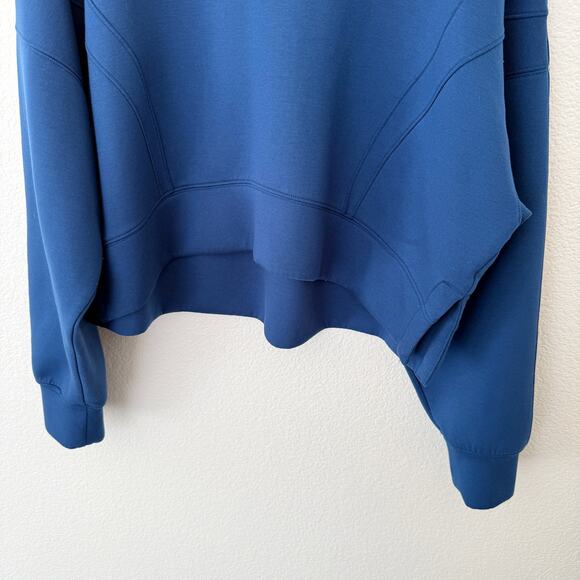 [Abercrombie & Fitch] YPB Blue neoKnit Cropped Crew Neck Sweatshirt Size Large L - Picture 7 of 12